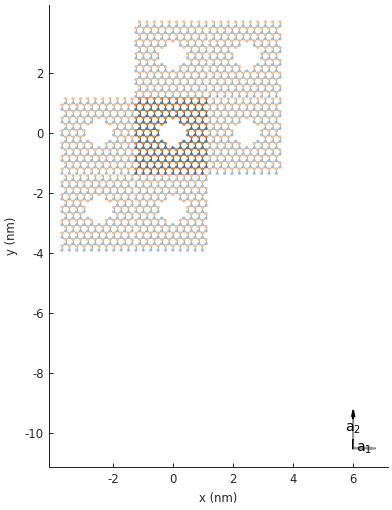 Graphene antidot superlattice